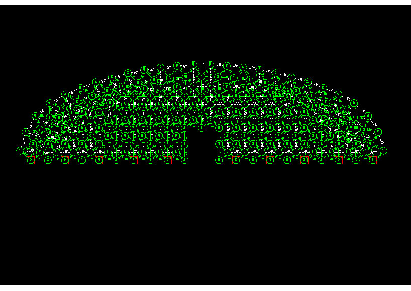 营口锡林浩特91跨，1000米长干煤棚网架设计