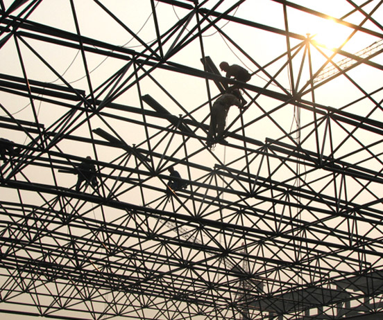 营口厂房网架安装