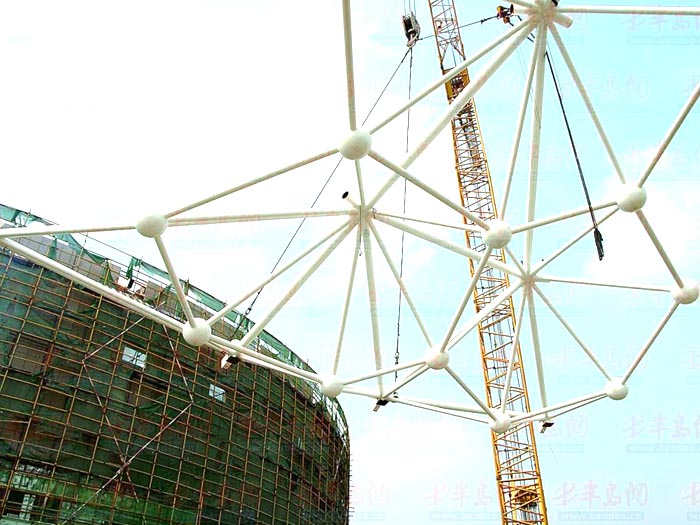 营口体育馆网架安装