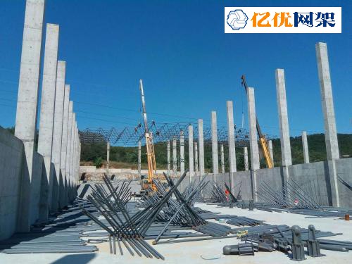 营口料棚网架设计